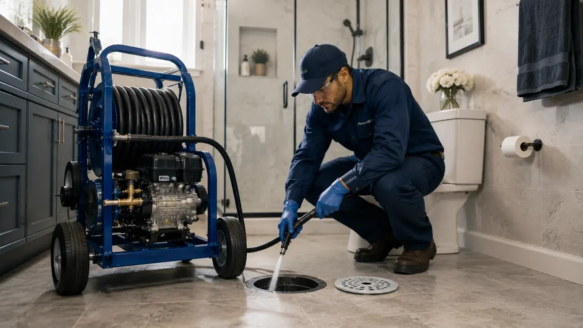 Bathroom Drain Hydro Jetting in Miramonte