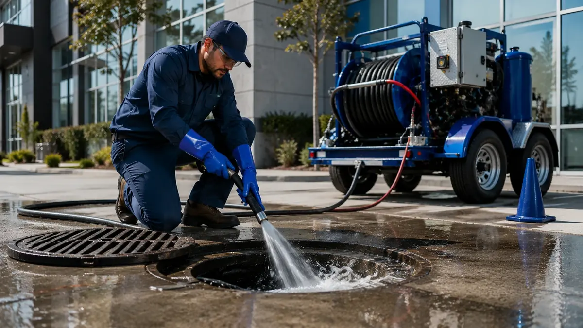 Commercial Hydro Jet Drain Cleaning in Miramonte